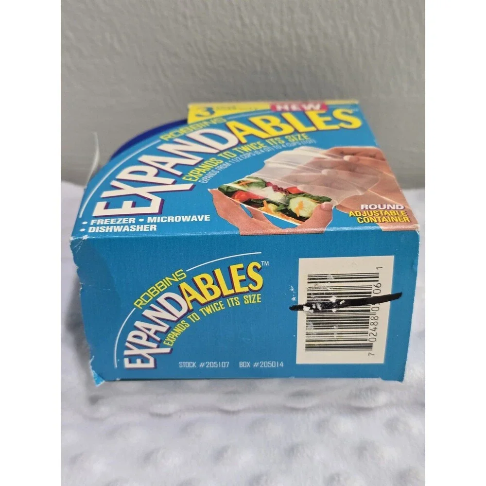New USA Vintage Expandables Container Robbins Food Storage Tupperware Adjustable